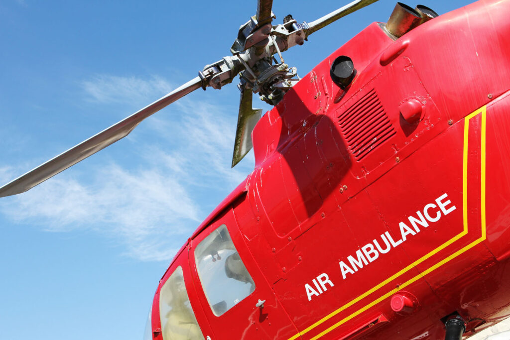 Cornish Air Ambulance operating across Cornwall, one of many great Cornish charities.