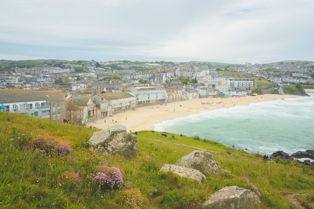 Porthmeor Beach. Cornwall, England