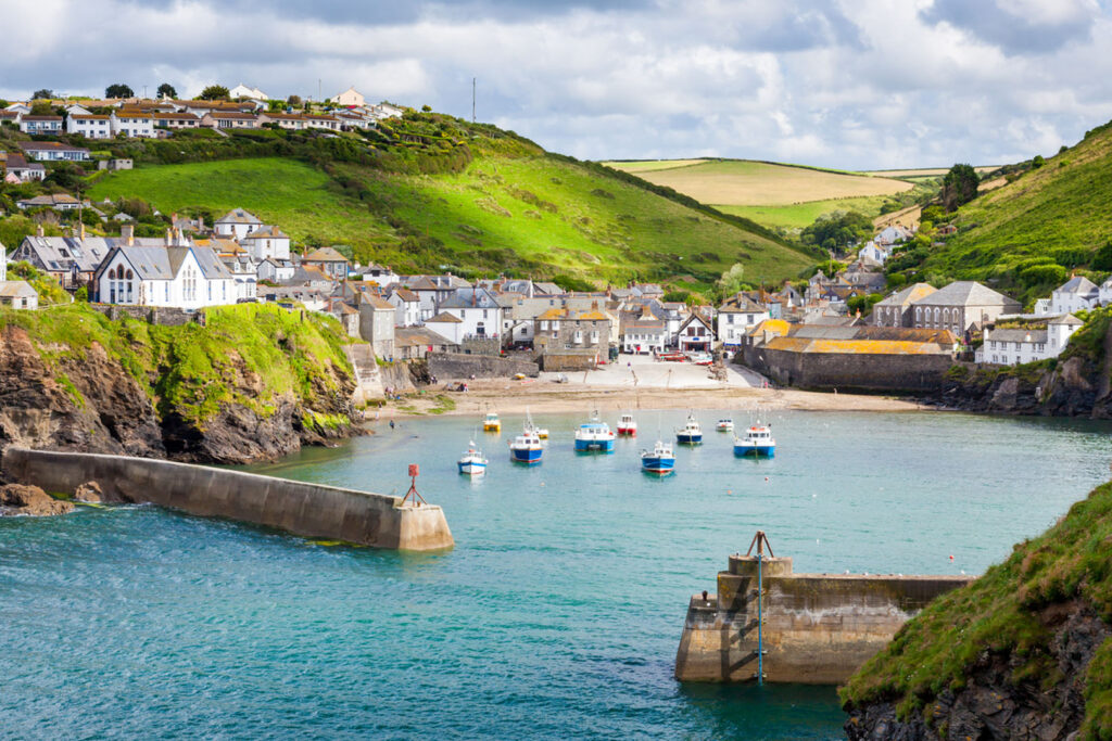 The seaside town of Port Isaac