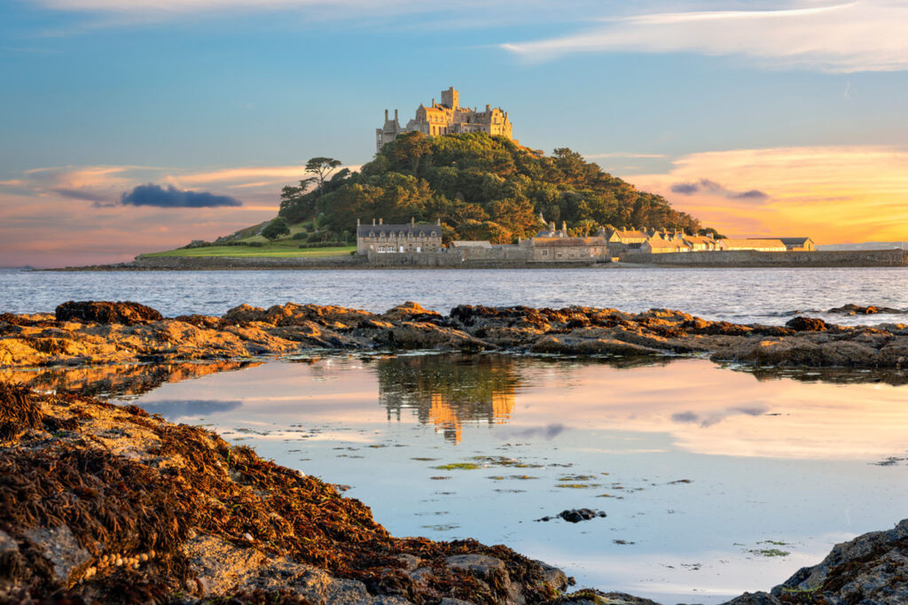 St Michael’s Mount island in Cornwall
